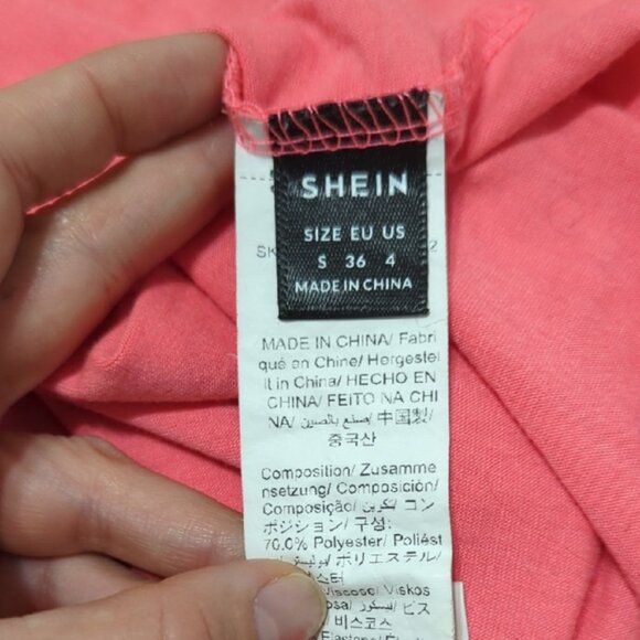 SHEIN Coral Short Sleeve Top - Picture 4 of 4